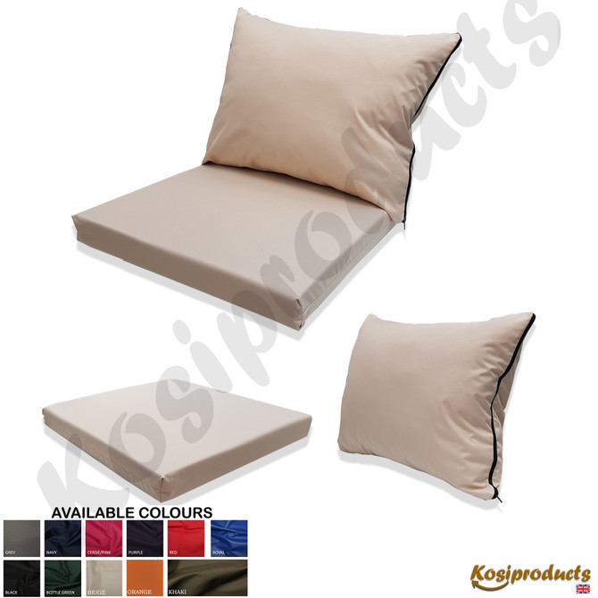 Rattan Replacement Cushions and Seats Pads for Keter Allibert California Beige Set 2