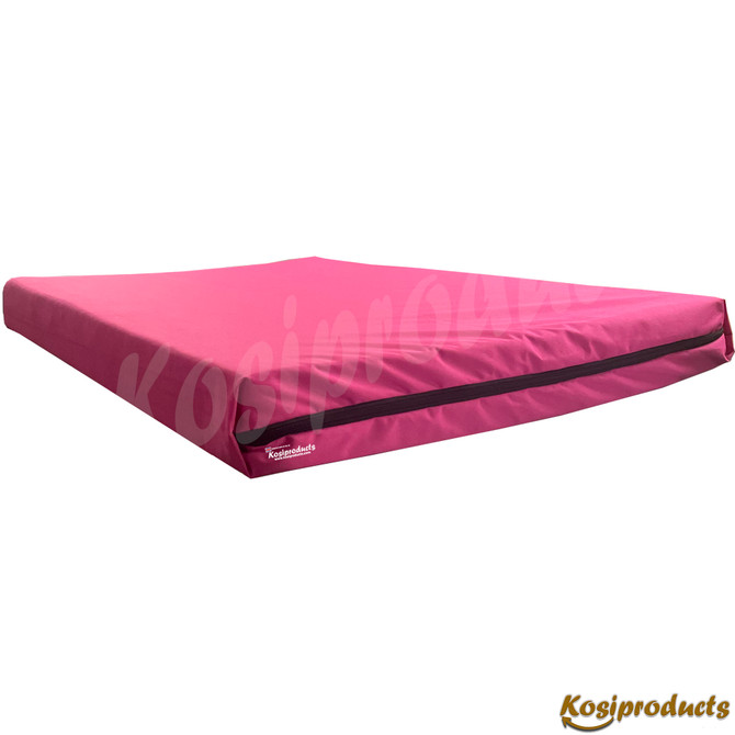 Waterproof Dog Bed Mattress, Pink Water Resistant Polyester Cover-3