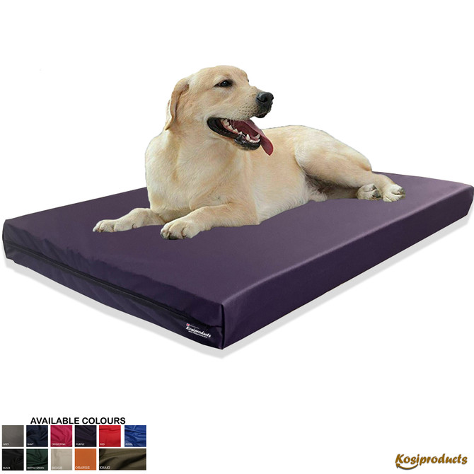Waterproof Dog Bed Mattress, Purple Water Resistant Polyester Cover-3