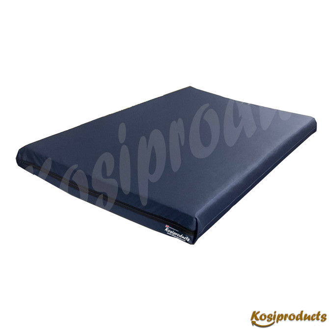 Waterproof Dog Bed Mattress, Navy Blue Water Resistant Polyester Cover-4