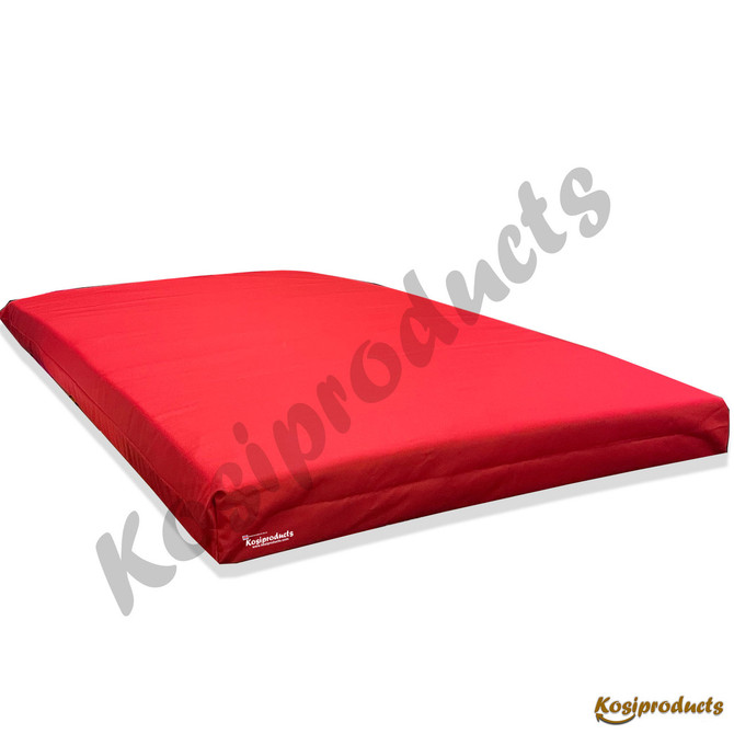 Waterproof Orthopedic Dog Bed Mattress, Red Water Resistant Polyester Cover-3