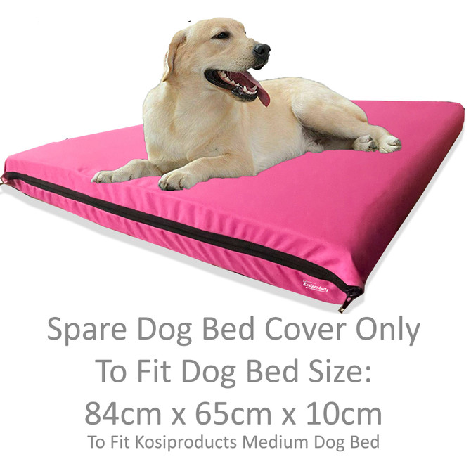 Water Resistant Dog Bed Replacement Pink Cover, Medium -Kosipet