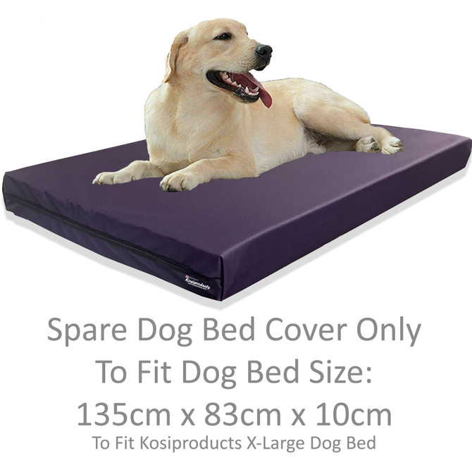 Water Resistant Dog Bed Replacement Purple Cover, X-Large -Kosipet