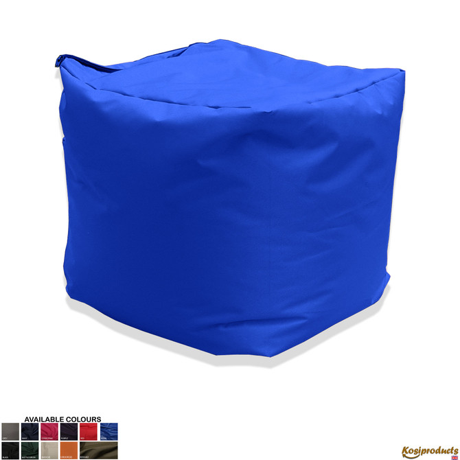 Ottoman Bean Bag Footstool Pouf Royal Blue Main 2