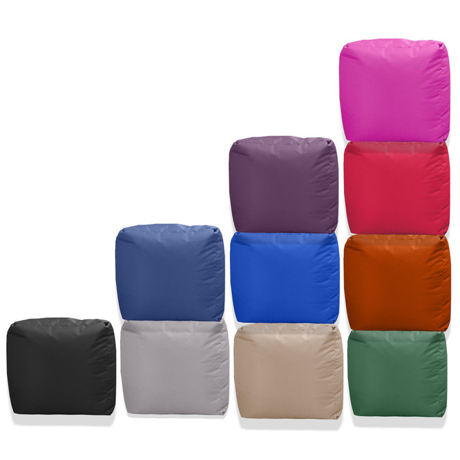 Ottoman Bean Bag Footstool Pouf Purple Main 4