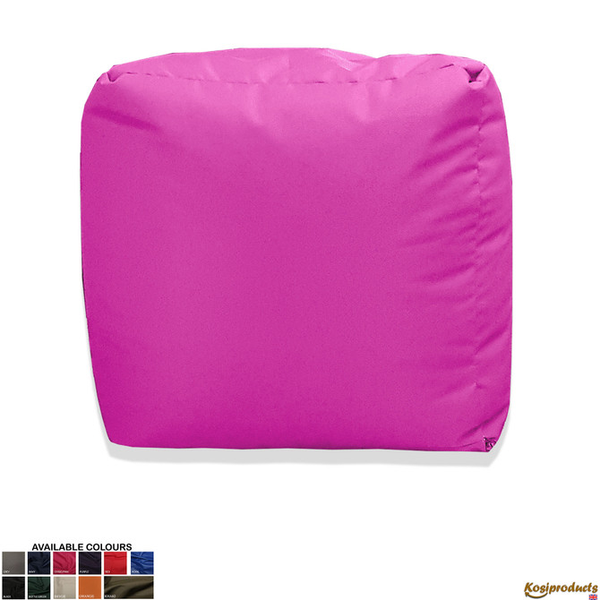 Ottoman Bean Bag Footstool Pouf Pink Main 1