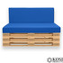 Royal Blue Pallet Seat and Back-2