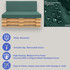 Green Dual Layered Foam Pallet Seating Pads Informatiion