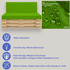 Lime Green Pallet Seat and Back-Info