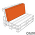 Orange Back Pallet Seat Cushion Pad