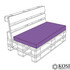 Purple Full Pallet Seat Cushion Pad