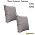 Outdoor Cushions for Pallet and Rattan Furniture Square Grey-2 Pack