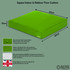 Lime Green Floor Cushion Square Pillow Beanbag Thick Outdoor Garden Chair Seat- specs