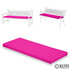 2 Seater Bench Seating Pad Cushion 110cm x 48cm x 5cm for Garden Benches Pink