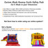 Custom Made to Measure bespoke safety Pads bouncy castles. playground schools