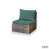 Green Rattan Seat and Back
