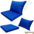 Rattan Replacement Cushions and Seats Pads for Keter Allibert California Rpyal Blue set 6