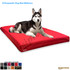 Waterproof Orthopedic Dog Bed Mattress, Red Water Resistant Polyester Cover-main