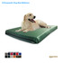 Green Waterproof Orthopedic Dog Bed Soft Polyester Fabric Removable Cover main