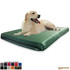Green Waterproof Orthopedic Dog Bed Soft Polyester Fabric Removable Cover