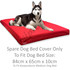 Water Resistant Dog Bed Replacement Red Cover, Medium -Kosipet