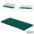 2 Seater Bench Seating Pad Cushion 120cm x 33cm x 5cm for Garden Benches Green