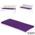 2 Seater Bench Seating Pad Cushion 120cm x 33cm x 5cm for Garden Benches Purple