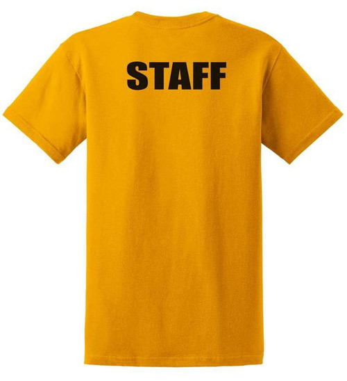 Staff Cotton T-Shirts Printed Back,Lime