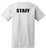 Staff Cotton T-Shirts Printed Back,White