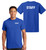 Staff Cotton T-Shirts Printed Left Chest and Back,Royal