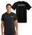 Volunteer **Big and Tall** Cotton T-Shirts Printed Left Chest and Back,Black