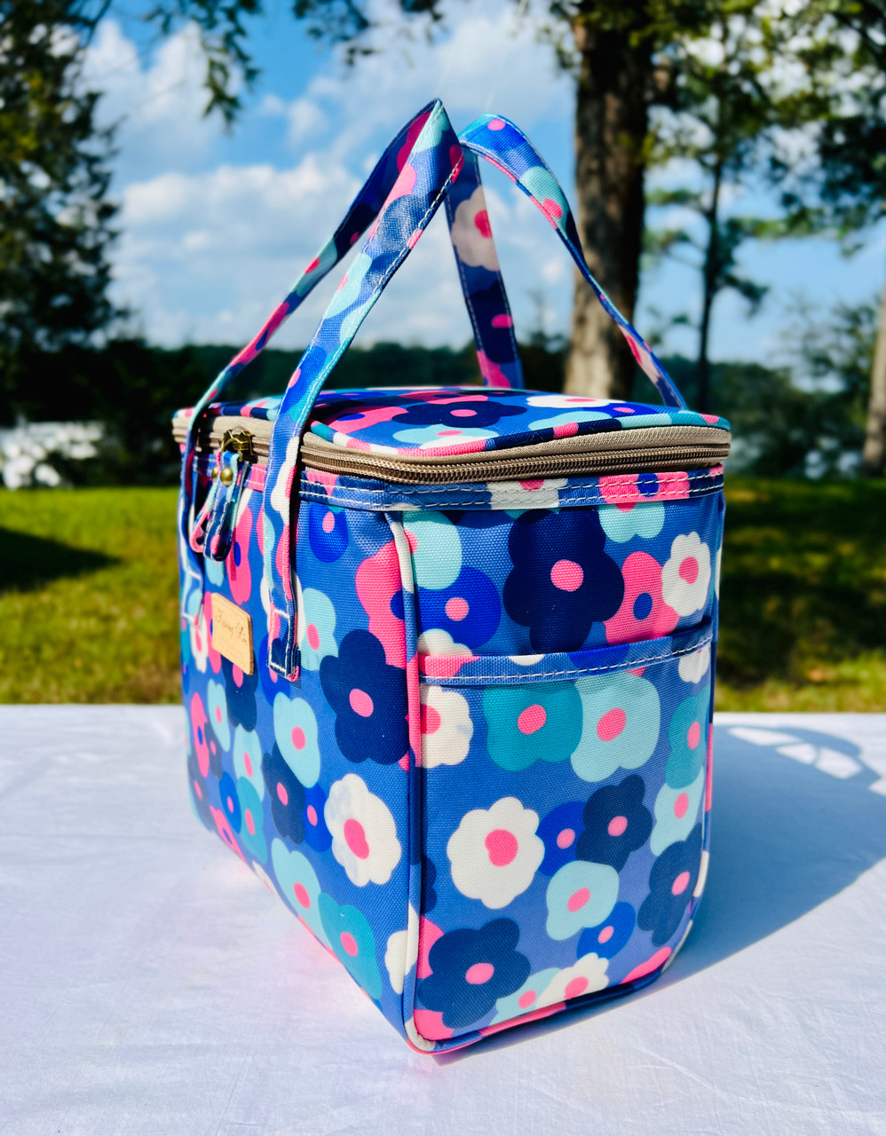 Indigo And Whales Purple Insulated Lunch bag for Women, MidSummer