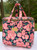 Indigo And Whales Premium Floral Insulated Lunch Bag for Women, Navy Begonia Lunch Box Cooler, Front3