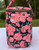 Indigo And Whales Premium Floral Insulated Lunch Bag for Women, Navy Begonia Lunch Box Cooler, left Side