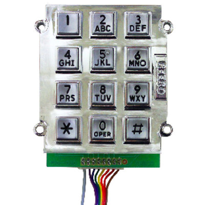 Entry System Keypad, 8-Conductor and 8-Pin Lead Wire for Ryko