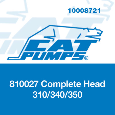Pump Replacement Head for 310/40/50 Pumps, Cat Pumps 810027
