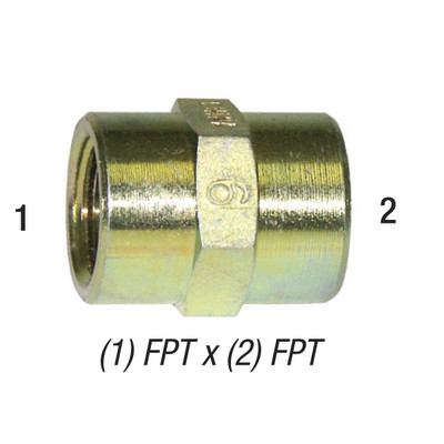 Hex Coupler, 1in FPT x 1in FPT