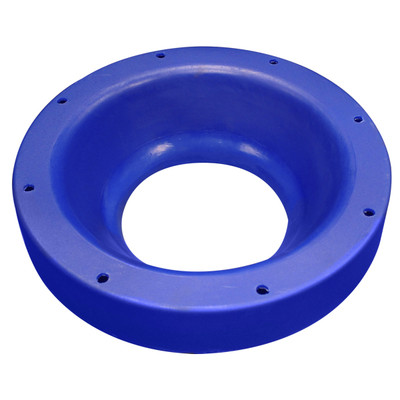 Plastic Venturi Cone Inlet for Blower, Blue