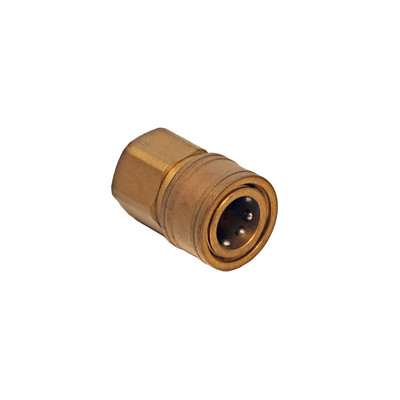 Quick Disconnect Socket, 1/2in FPT, Brass