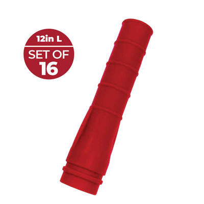 Mammoth Dryer Trunks, 12in L, Set of 16, Red