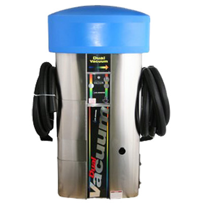 Dual Oval Vacuum Coin Acceptor, Lighted Dome, 4 Motors (2 Per Side),120VAC