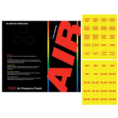 Door Decal for Air Machines Older Style Series 8670-1 