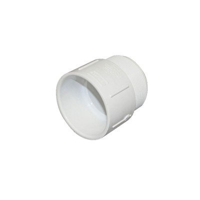 Adapter, 3in MPT x 3in SLP, PVC SCH40, White
