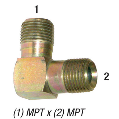 Elbow, 3/4in MPT x 3/4in MPT, Steel Zinc Coated, 5500-12