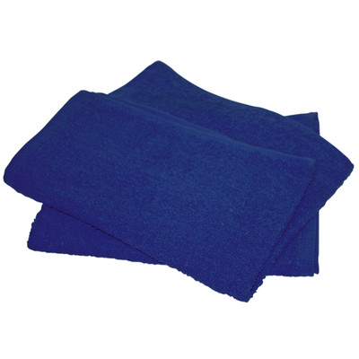 Body Towels, Cotton Terry, 16in x 27in, 4lb, Case of 12, Navy