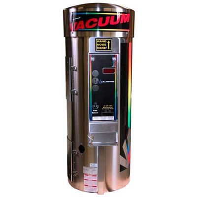Super Vacuum with Bill Validator, Digital Display, 2 Motors, Small Stainless Steel Dome 120VAC