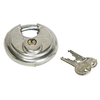 Padlock, Abus, 3/4in Dia. x 3/4in W x 13/32in Shackle, J.E. Adams 6024