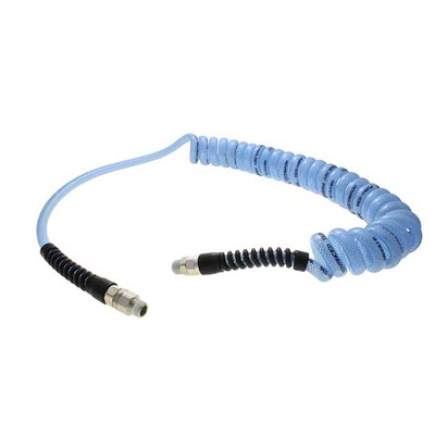Armorthane Polyurethane Nylon Braided Hose, 1/4in x 25ft L, 300PSI Working Pressure, Clear Blue