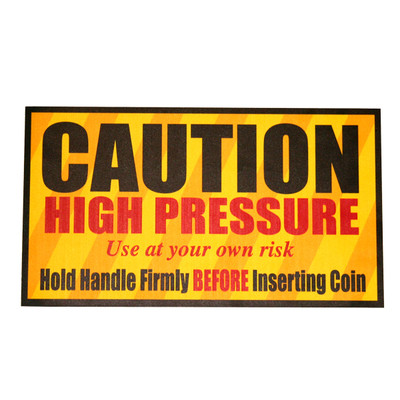 Sign, Caution High Pressure, 16in W x 9in H