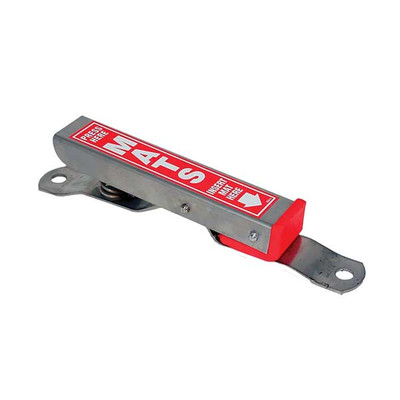 Mat Clamp Stainless Steel with Urethane Grip, 1/8in x 1-1/2in Base, Red